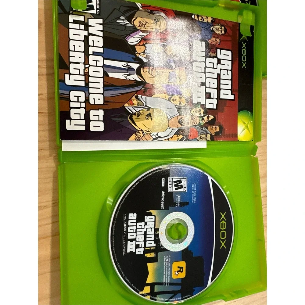 Grand Theft Auto Double Pack (Microsoft Xbox, 2003) Rockstar Games Auto 3 & Vice
